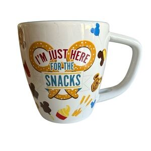 Disney I'm Just Here For The Snacks Pretzel Dole Whip 16 oz Coffee Tea Mug